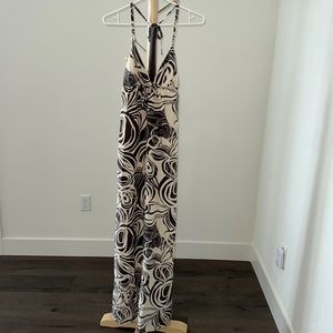Sally Tseng 100% silk maxi dress sz 0